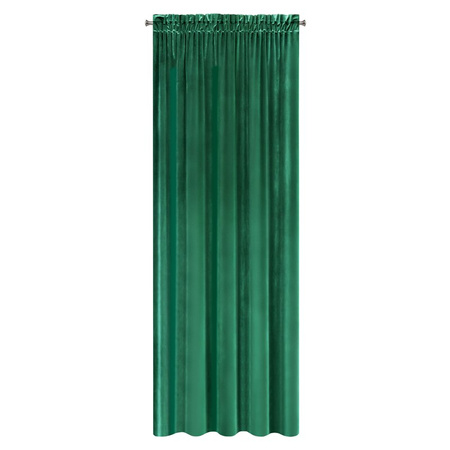 ZASŁONA GOTOWA SAMANTA NA TAŚMIE 140 X 270 CM ZIELONY