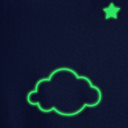 ZASŁONA GOTOWA NUBLES 140 X 250 CM GRANATOWY