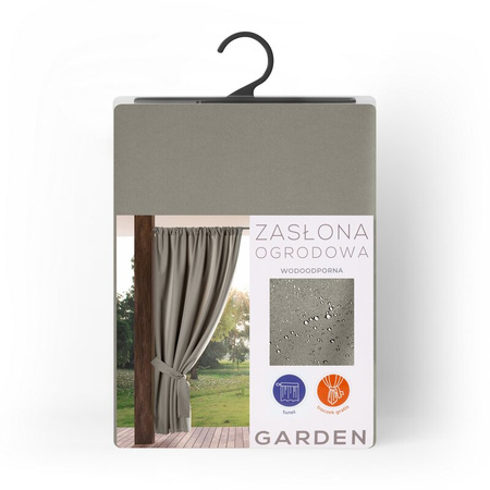 ZASŁONA GOTOWA GARDEN NA TAŚMIE 155 X 200 CM BEŻOWY
