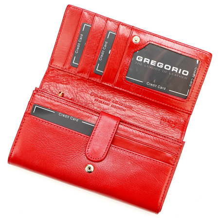 Portfel damski skórzany skóra naturalna Gregorio 