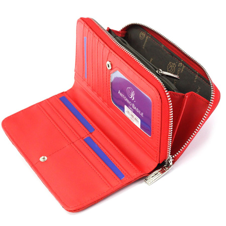 Portfel damski skórzany skóra ekologiczna Antonio Basile