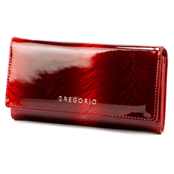 Portfel damski skóra naturalna skórzany Gregorio
