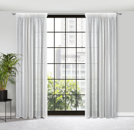 FIRANA GOTOWA KIM NA TAŚMIE 140 X 300 CM BIAŁY