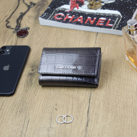 Portfel damski skórzany skóra naturalna Gregorio 