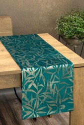 OBRUS BLINK 15 35 X 220 CM CIEMNOTURKUSOWY