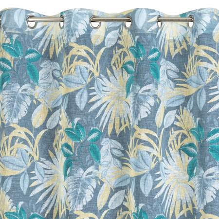 ZASŁONA GOTOWA LENA 140 X 250 CM TURKUSOWY