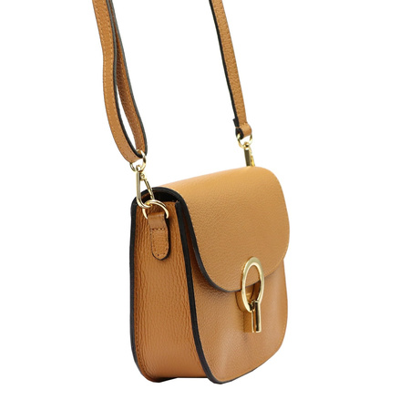 Luka torebka listonoszka skóra naturalna beżowy