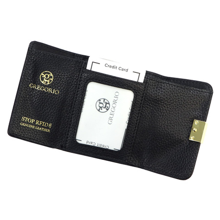 Portfel damski skórzany skóra naturalna Gregorio