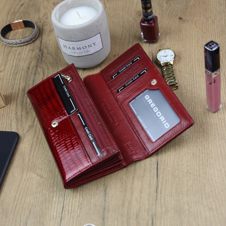 Portfel damski skórzany skóra naturalna Gregorio 