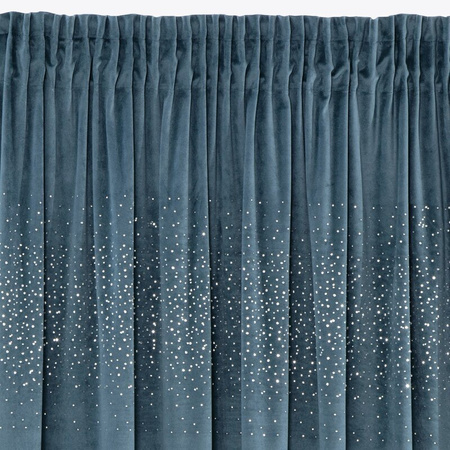 ZASŁONA GOTOWA AURORA NA TAŚMIE 140X270 CM GRANATOWY