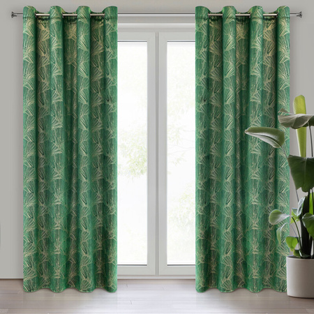 ZASŁONA GOTOWA GOJA 140 X 250 CM ZIELONY