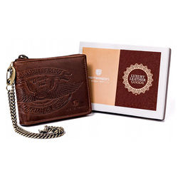 Portfel męski skórzany skóra naturalna  Peterson