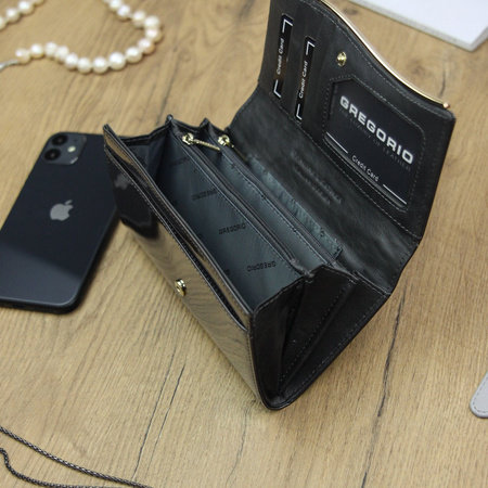 Portfel damski skórzany skóra naturalna Gregorio 