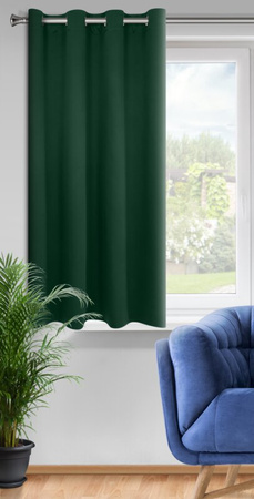 ZASŁONA GOTOWA LOGAN 140 X 175 CM CIEMNOZIELONY