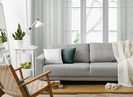 ZASŁONA GOTOWA KENDAL 140 X 250 CM POPIELATY