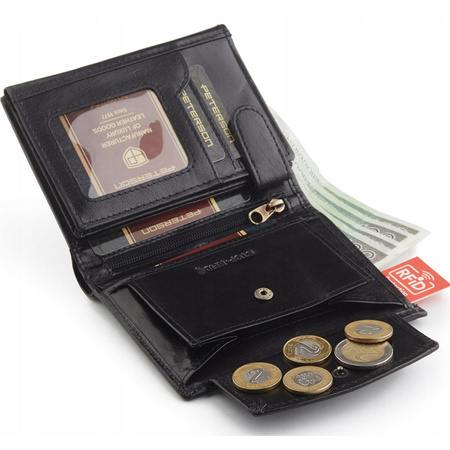 Portfel męski skórzany skóra naturalna  Peterson