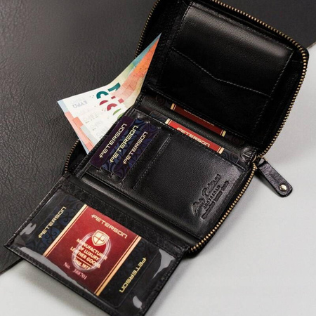 Portfel męski skórzany skóra naturalna  Peterson 