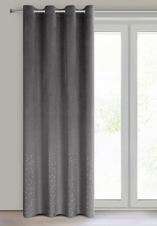 ZASŁONA GOTOWA ARIADNA 140 X 250 CM GRAFITOWY