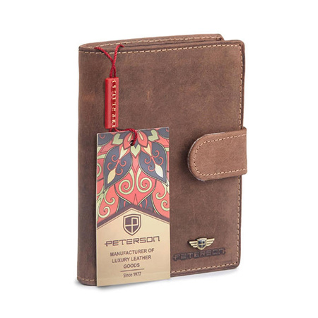 Portfel męski skórzany skóra naturalna  Peterson 