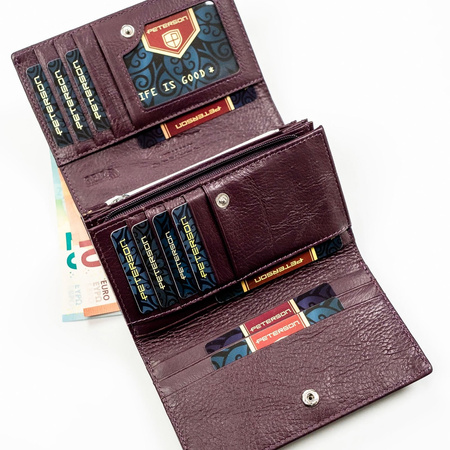 Portfel damski skóra naturalna skórzany Peterson