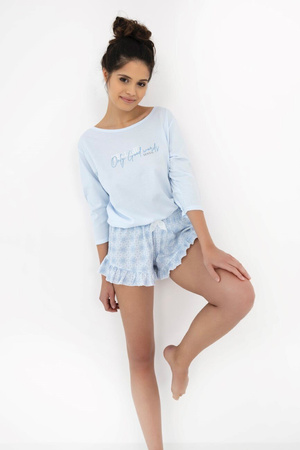 Piżama Sensis Angela 3/4 S-Xl L błękitny
