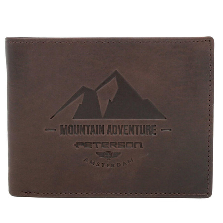 Portfel męski skórzany skóra naturalna  Peterson