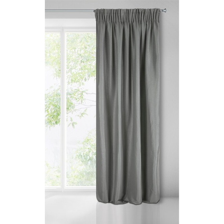 ZASŁONA GOTOWA AGGIE NA TAŚMIE 140 X 270 CM CIEMNOBEŻOWY