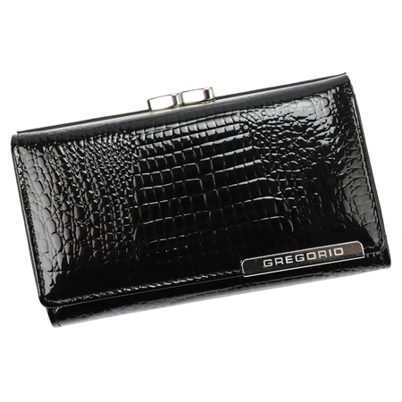 Gregorio portmonetka skóra naturalna czerwony Gregorio GF108 - kobieta