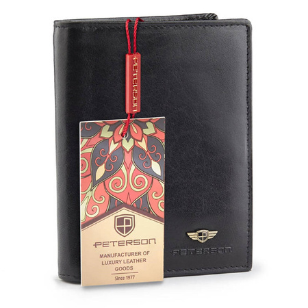 Portfel męski skórzany skóra naturalna  Peterson