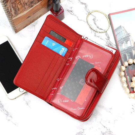 Portfel damski skóra naturalna skórzany Pierre Cardin