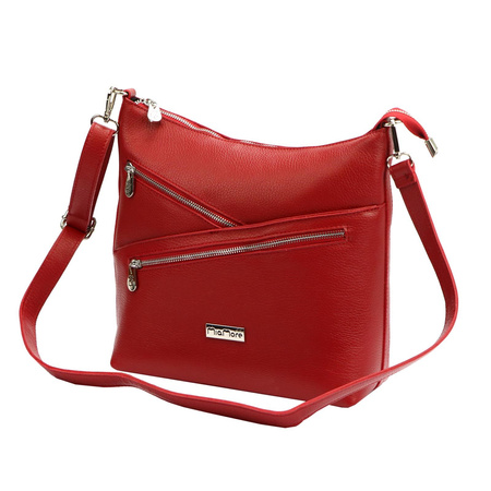 MiaMore torebka listonoszka skóra naturalna beżowy