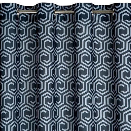 ZASŁONA GOTOWA D91 JULIET 140 X 250 CM GRAFITOWY