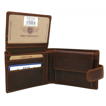 Portfel męski skórzany skóra naturalna  Peterson
