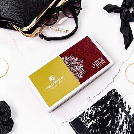 Portfel damski skórzany skóra naturalna  Peterson