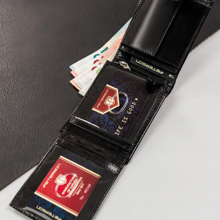 Portfel męski skórzany skóra naturalna  Peterson