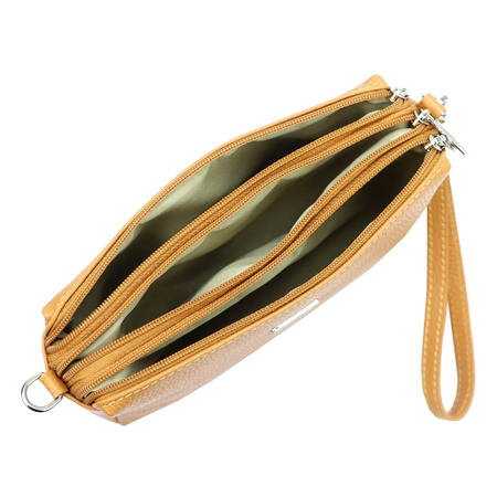 MiaMore torebka listonoszka skóra naturalna beżowy