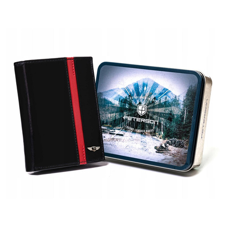 Portfel męski skórzany skóra naturalna  Peterson