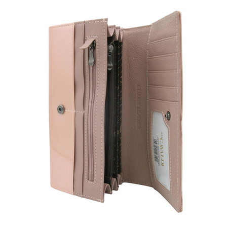 Portfel damski skórzany skóra naturalna Cavaldi