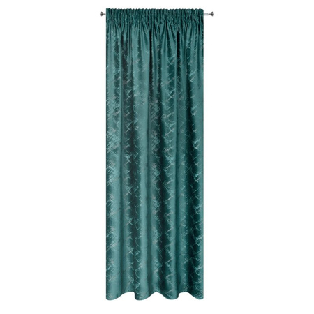 ZASŁONA GOTOWA ADRIA NA TAŚMIE 140 X 270 CM TURKUSOWY
