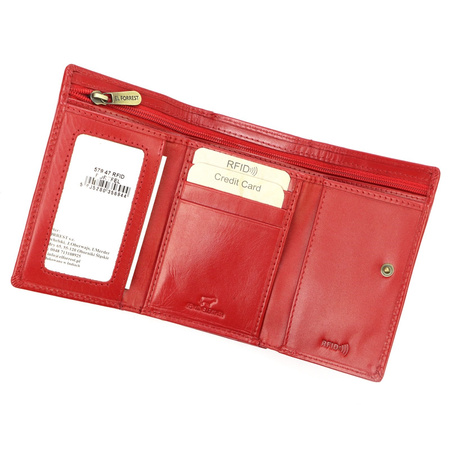 Portfel damski skórzany skóra naturalna El Forrest 