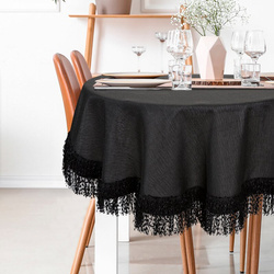 OBRUS JASPER FI 120 CM CZARNY