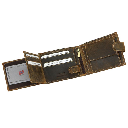 Portfel męski skórzany skóra naturalna Nordee