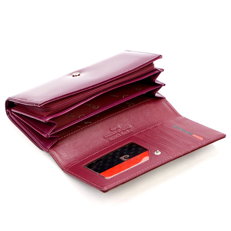 Portfel damski skóra naturalna + skóra ekologiczna Pierre Cardin