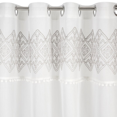 FIRANA GOTOWA DAPHNE 140 X 250 CM BIAŁY