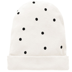 CZAPKA NIEM TRES BIEN EC écru,groszki 50