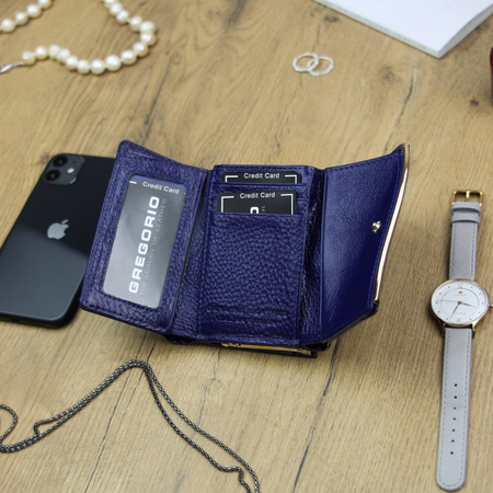 Portfel damski skórzany skóra naturalna Gregorio 