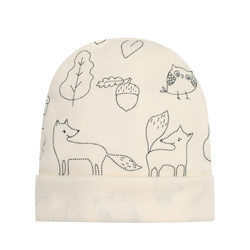 Czapka niemowlęca SECRET FOREST écru,liski 50