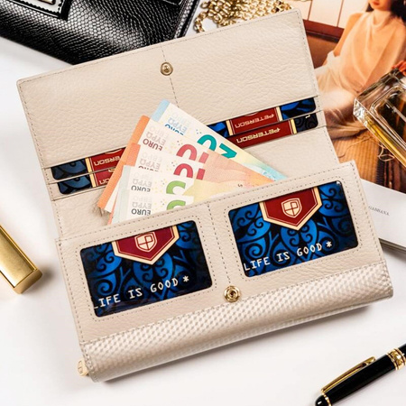 Portfel damski skórzany skóra naturalna  Peterson