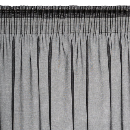 FIRANA GOTOWA CARLI NA TAŚMIE 140 X 250 CM CZARNY