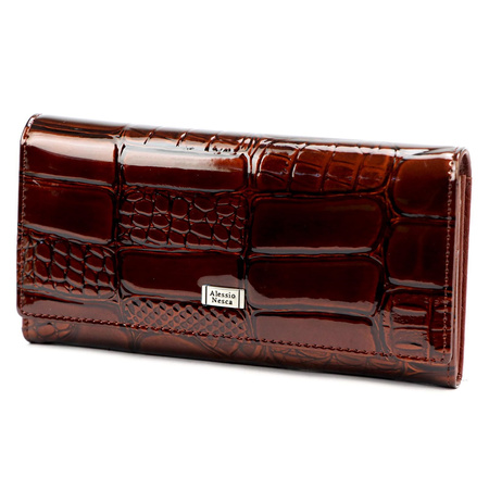Portfel damski skórzany skóra naturalna Alessio Nesca 